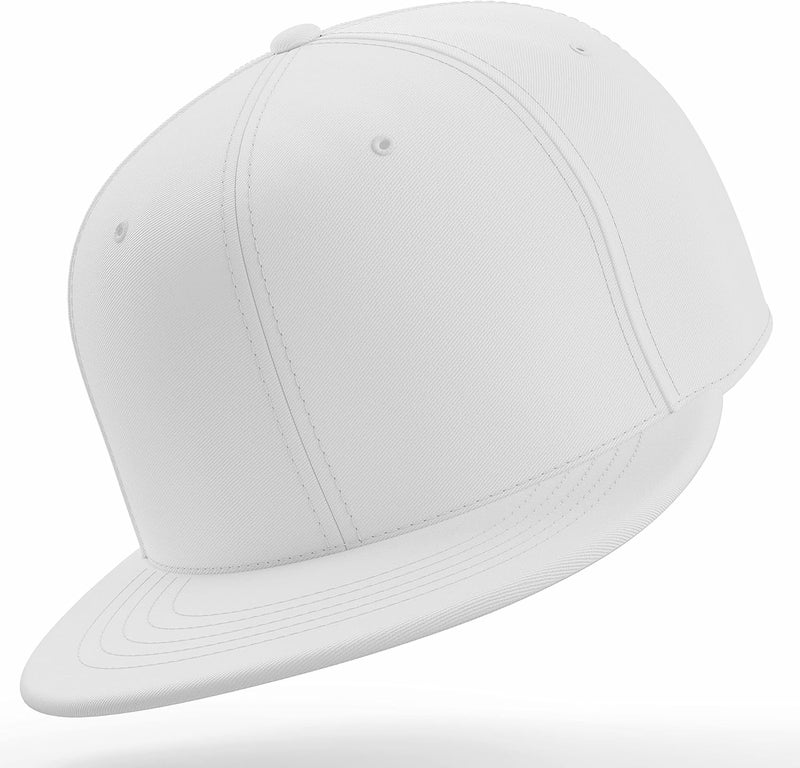 Daxton Store Classic Blank Snapback Flat Bill Visor Hat Cap One Size Adjustable Back - Image 4